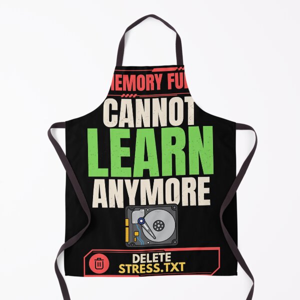 Item preview, Memory Full Delete Stress TXT Funny Tech Humor T-Shirt designed and sold by Uvclick.