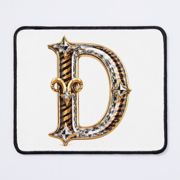 Item preview, Crystal Ramstripe Zodiac Letter D designed and sold by BlissBlvdShop.