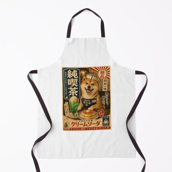 Item preview, Shibanoya Cream Soda – Retro Japanese Kissaten Shiba Inu Art designed and sold by Shibanoya.