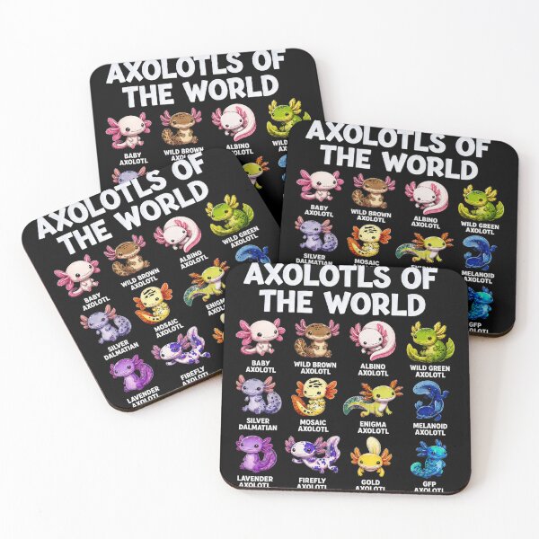 Item preview, Axolotls Of The World Axolotl Types Morphs designed and sold by SMARTKIT  DESIGNAGENCY.