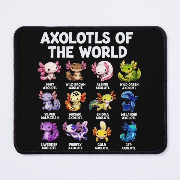 Item preview, Axolotls Of The World Axolotl Types Morphs designed and sold by SMARTKIT DESIGNAGENCY.