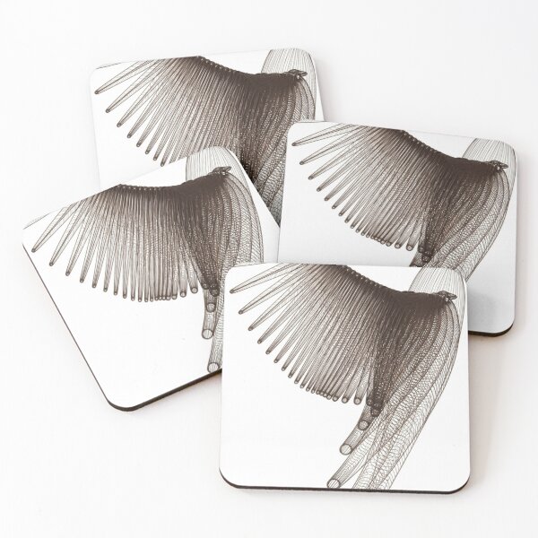 Item preview, Geometric Bird Art Purity  designed and sold by HayaasBoutique.