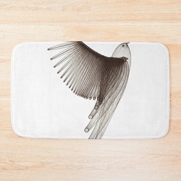 Item preview, Geometric Bird Art Purity  designed and sold by HayaasBoutique.