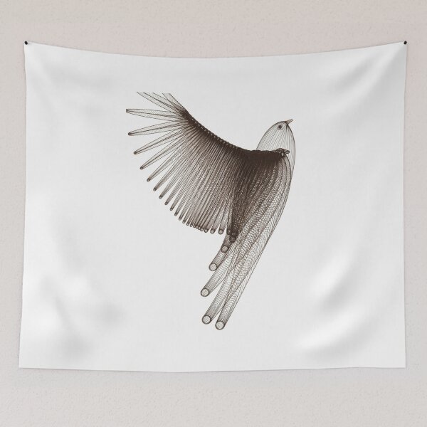 Item preview, Geometric Bird Art Purity  designed and sold by HayaasBoutique.
