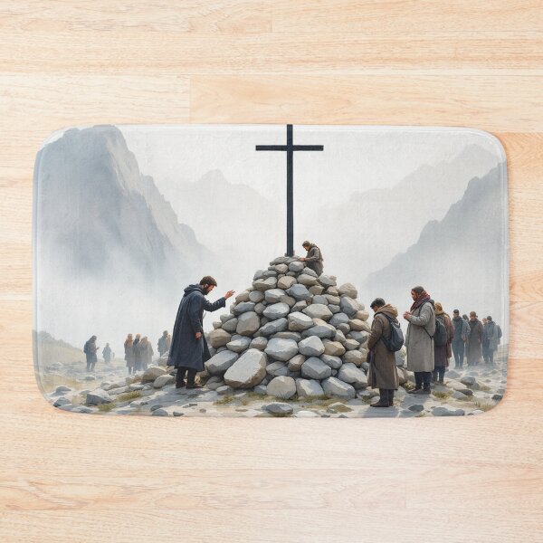 Aperçu de l'œuvre Calvaire sur le chemin de Saint Jacques créée et vendue par jefboutique6150.