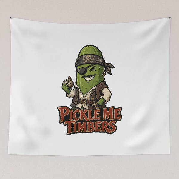 Item preview, funny inappropriate pickles Pickle Me Timbers designed and sold by Uglyandcute.