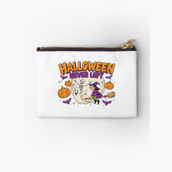Item preview, Halloween Never Left, Retro Cartoon Ghost Witch Skeleton 90s designed and sold by CryptReel.