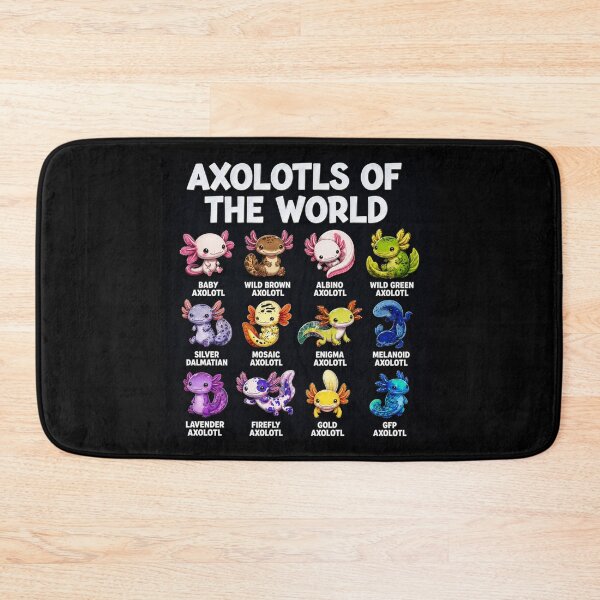 Item preview, Axolotls Of The World Axolotl Types Morphs designed and sold by SMARTKIT  DESIGNAGENCY.