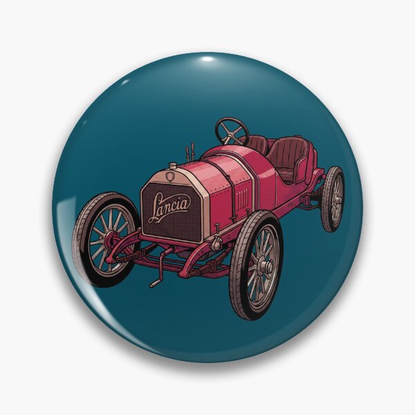 Item preview, Lancia Tipo 51 Alpha 1908 Vintage Halftone Print designed and sold by FreiherrPK.