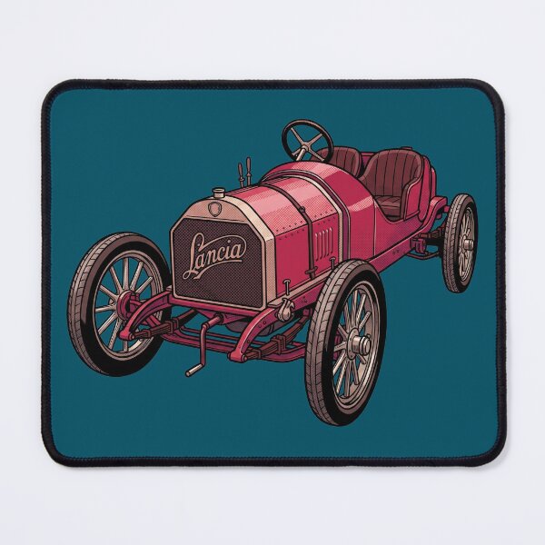 Item preview, Lancia Tipo 51 Alpha 1908 Vintage Halftone Print designed and sold by FreiherrPK.