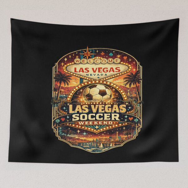 Item preview, Las Vegas Soccer Weekend Retro Travel Shirt | Vintage Las Vegas Football Fan Design | Neon Strip Match Day Gift designed and sold by Globalcitytees.