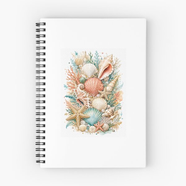 Item preview, Coastal Seashell Paradise Watercolor Art designed and sold by Anki2014.