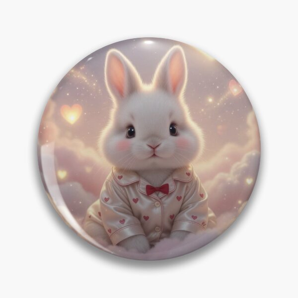 Item preview, Dreamy Pajama Bunny on Pastel Clouds Art designed and sold by lovelistivkaa.