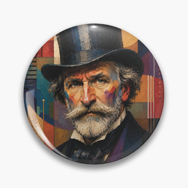 Artikelvorschau, Gemälde des italienischen Komponisten Giuseppe Verdi. entworfen und verkauft von GalleryKauffeld.