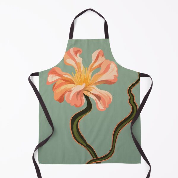 Item preview, Elegant Peach Wildflower Illustration designed and sold by minbadesign.