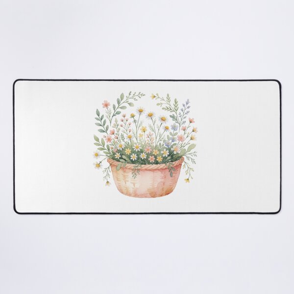 Item preview, Wildflower Basket Botanical Cottage Garden Illustration designed and sold by AillustriaAK.