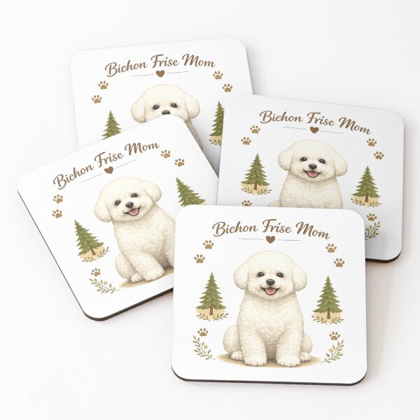 Item preview, Proud Bichon Frise Mom Cute Dog Lover Vintage Puppy Design designed and sold by FurAndFlaireg.