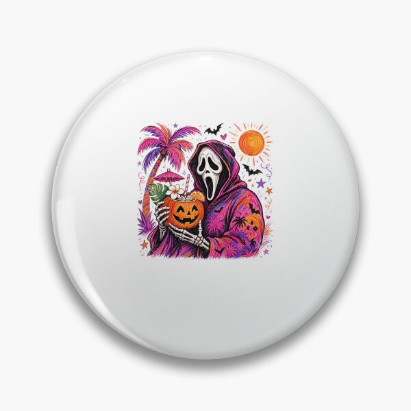 Item preview, Tropical Ghost Halloween Summer Vacation Spooky Pumpkin Beach Vibes designed and sold by ajifujpost.