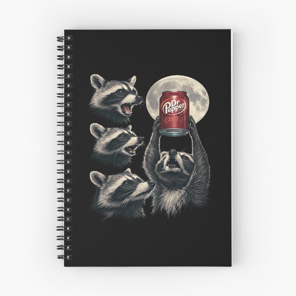 Item preview, Funny Raccoon Dr Pepper Moon Trash Panda Vintage designed and sold by ajifujpost.
