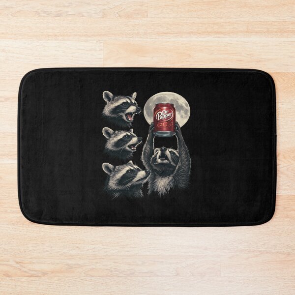 Item preview, Funny Raccoon Dr Pepper Moon Trash Panda Vintage designed and sold by ajifujpost.