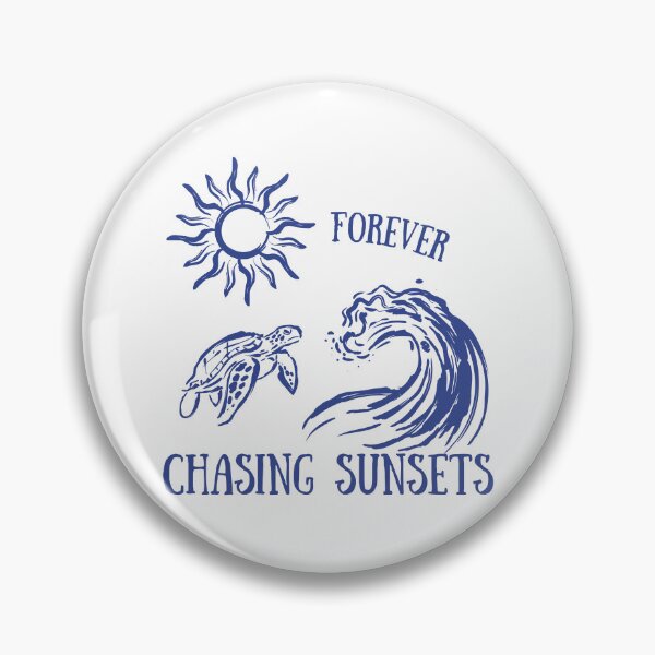 Item preview, Forever Chasing Sunsets Sea Turtle designed and sold by LAJdesigns.
