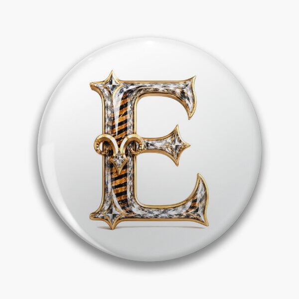 Item preview, Crystal Ramstripe Zodiac Letter E designed and sold by BlissBlvdShop.