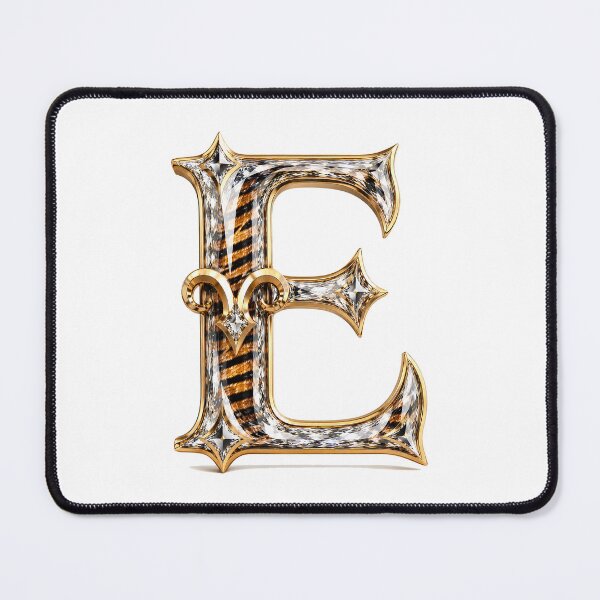 Item preview, Crystal Ramstripe Zodiac Letter E designed and sold by BlissBlvdShop.