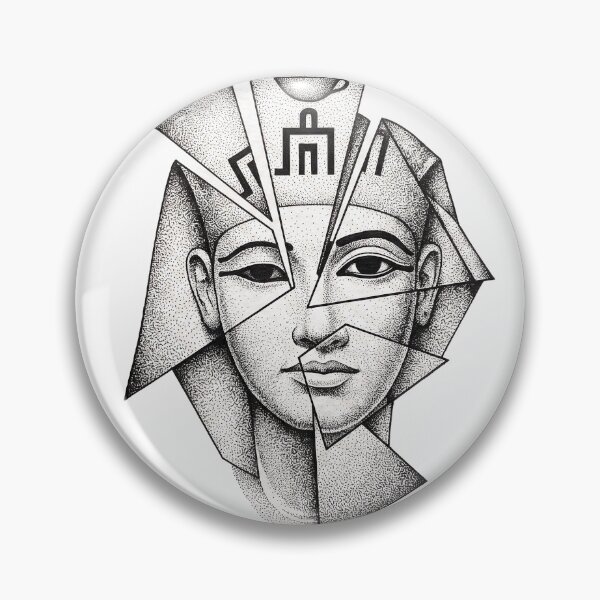 Item preview, Egyptian Goddess Head Fragmented Ancient Marble Style Design designed and sold by EmpireAnthem.