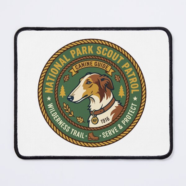 Item preview, Insignia de explorador del Parque Nacional Borzoi de época designed and sold by ArcApparel2020.