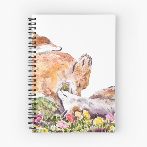 Item preview, 3 baby foxes playing watercolour arts no background  designed and sold by ColorandColor.