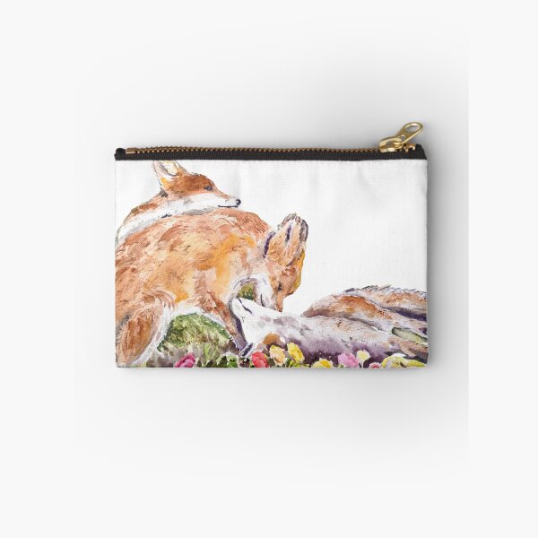 Item preview, 3 baby foxes playing watercolour arts no background  designed and sold by ColorandColor.