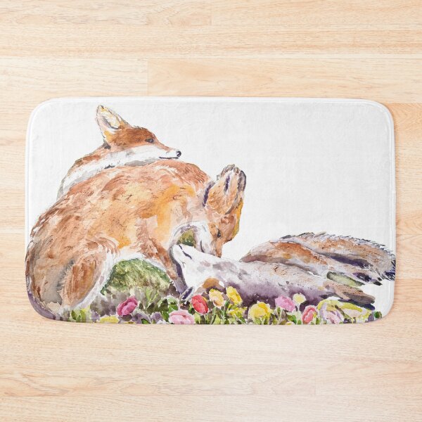 Item preview, 3 baby foxes playing watercolour arts no background  designed and sold by ColorandColor.