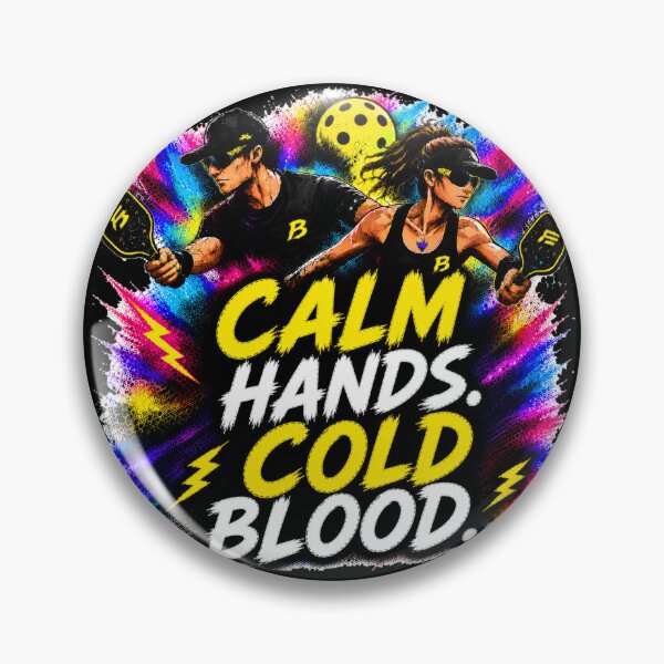Item preview, Calm Hands Cold Blood Pickleball Shirt – Funny Trash Talk Gift for Competitive Players designed and sold by Surrealtrends.