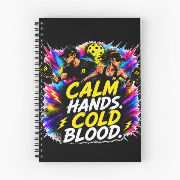 Item preview, Calm Hands Cold Blood Pickleball Shirt – Funny Trash Talk Gift for Competitive Players designed and sold by Surrealtrends.