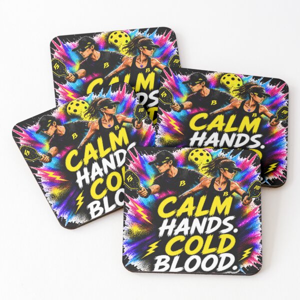 Item preview, Calm Hands Cold Blood Pickleball Shirt – Funny Trash Talk Gift for Competitive Players designed and sold by Surrealtrends.