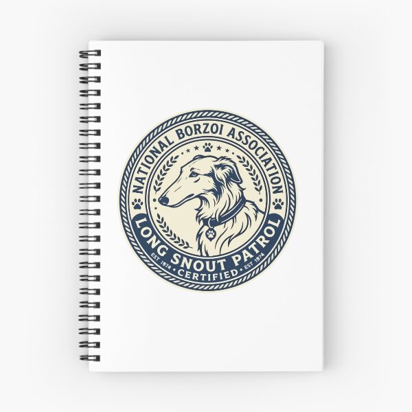 Artikelvorschau, Retro-Siegel der Borzoi Noodle Horse Appreciation Society entworfen und verkauft von ArcApparel2020.
