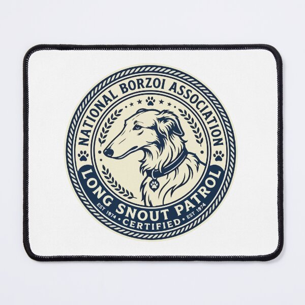 Item preview, Borzoi Noodle Horse Appreciation Society Retro Seal designed and sold by Arc2020.