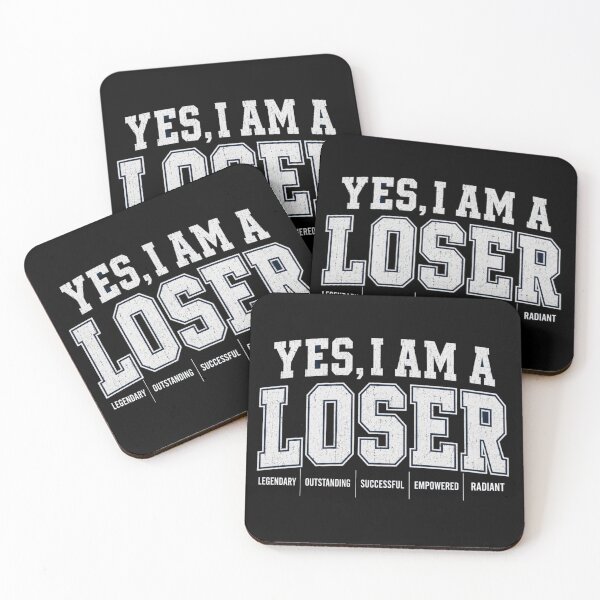 Item preview, Yes I Am A Loser - Retro Collegiate Acronym Design designed and sold by thepixelcloset.