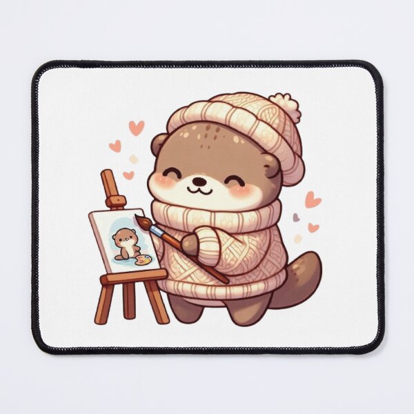 Item preview, Cozy Otter Painting | Cute Kawaii Artist  designed and sold by vigzhifushions.