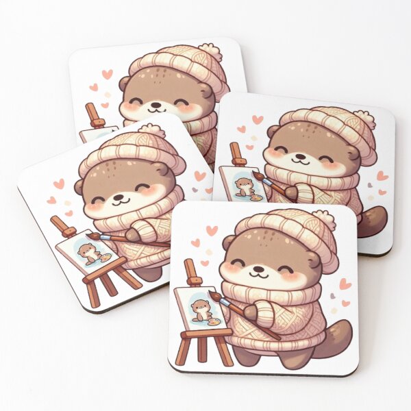 Item preview, Cozy Otter Painting | Cute Kawaii Artist  designed and sold by vigzhifushions.