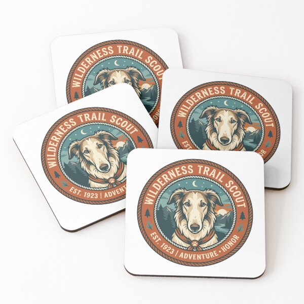Item preview, Majestic Borzoi Wilderness Scout Emblem designed and sold by Arc2020.