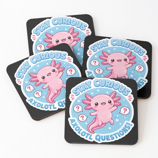 Item preview, Stay Curious Axolotl Questions designed and sold by SMARTKIT  DESIGNAGENCY.