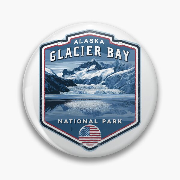Item preview, Alaska Glacier Bay National Park USA Logo Design #7 designed and sold by GoldenAurora91.