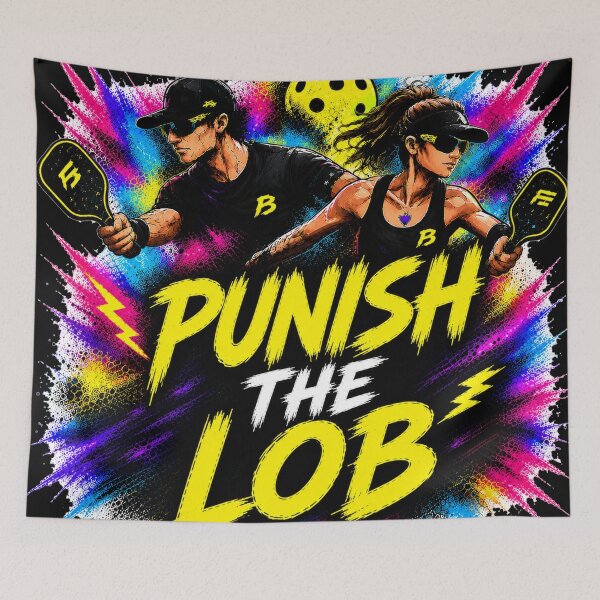 Item preview, Punish the Lob Pickleball Shirt – Funny Trash Talk Gift for Competitive Players designed and sold by Surrealtrends.