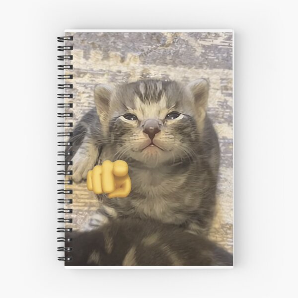Item preview, pointing kitten  designed and sold by cloudzer0000.