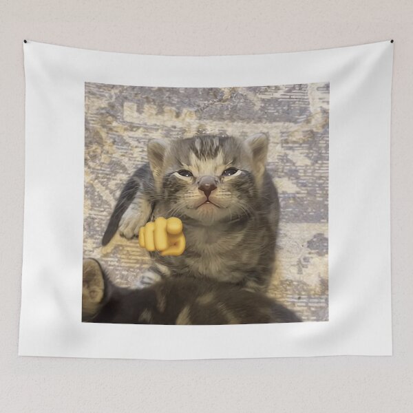 Item preview, pointing kitten  designed and sold by cloudzer0000.
