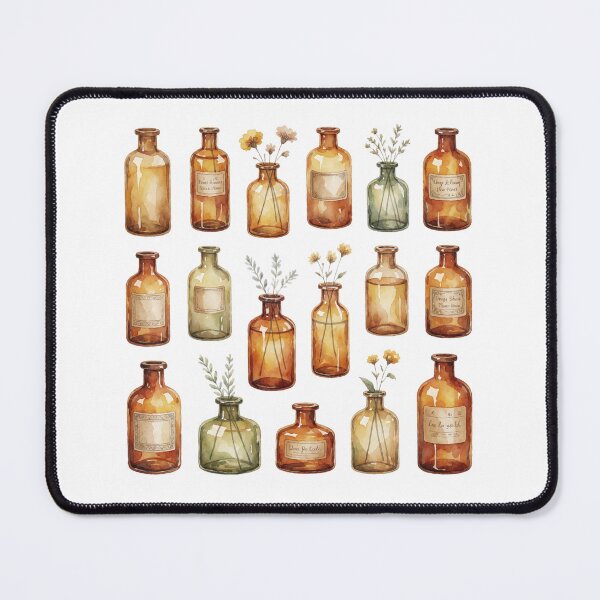 Item preview, Dried Herbs Apothecary Jars Botanical Illustration designed and sold by AillustriaAK.