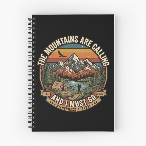 Item preview, The Mountains Are Calling And I Must Go Vintage Camping Est 2026 designed and sold by PACS0011.