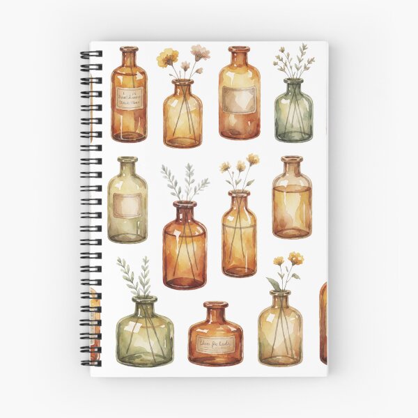 Item preview, Dried Herbs Apothecary Jars Botanical Illustration designed and sold by AillustriaAK.