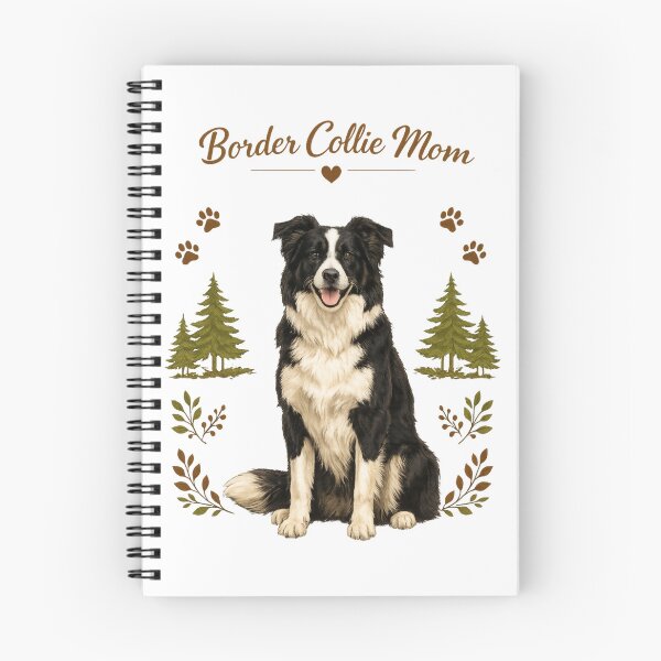 Item preview, Border Collie Mom Cute Herding Dog Lover Vintage Woodland Design designed and sold by FurAndFlaireg.